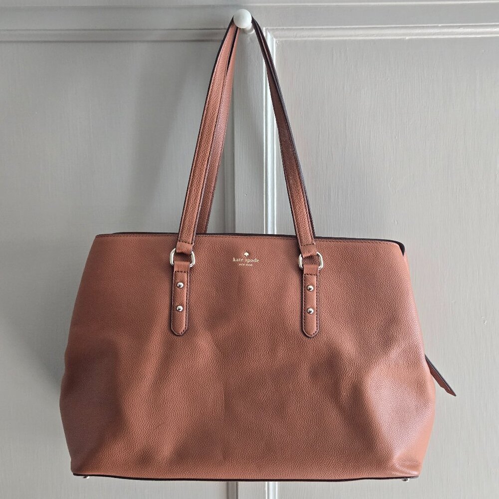 Kate Spade | Larchmont Avenue Large Evangelie Large Tote | Warm Gingerbread